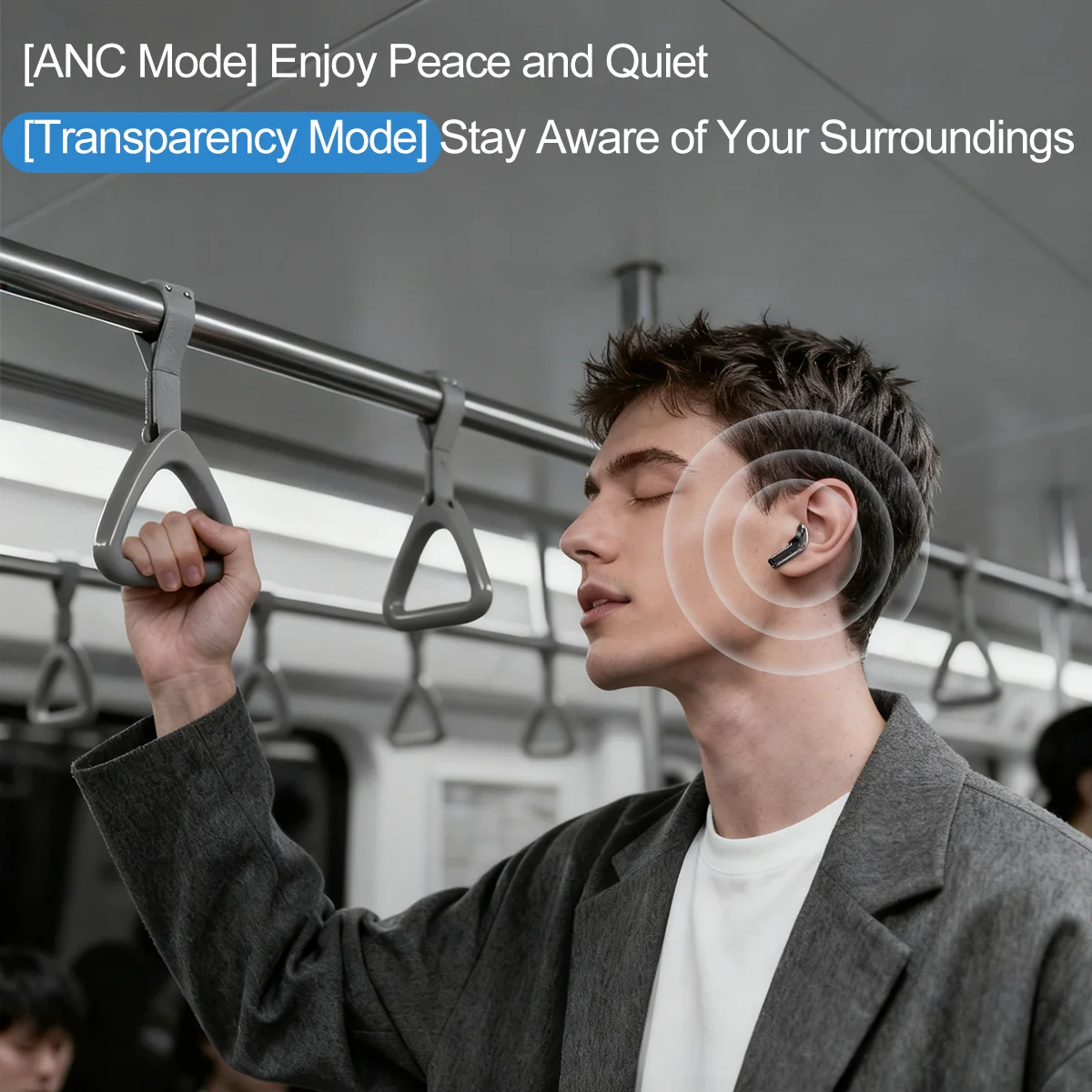 HLXZK 01 Bluetooth 5.4 Earphones AI Translator Earbuds OWS LCD Touch Screen Sport Wireless Headphones HD Stereo Sound Longlife