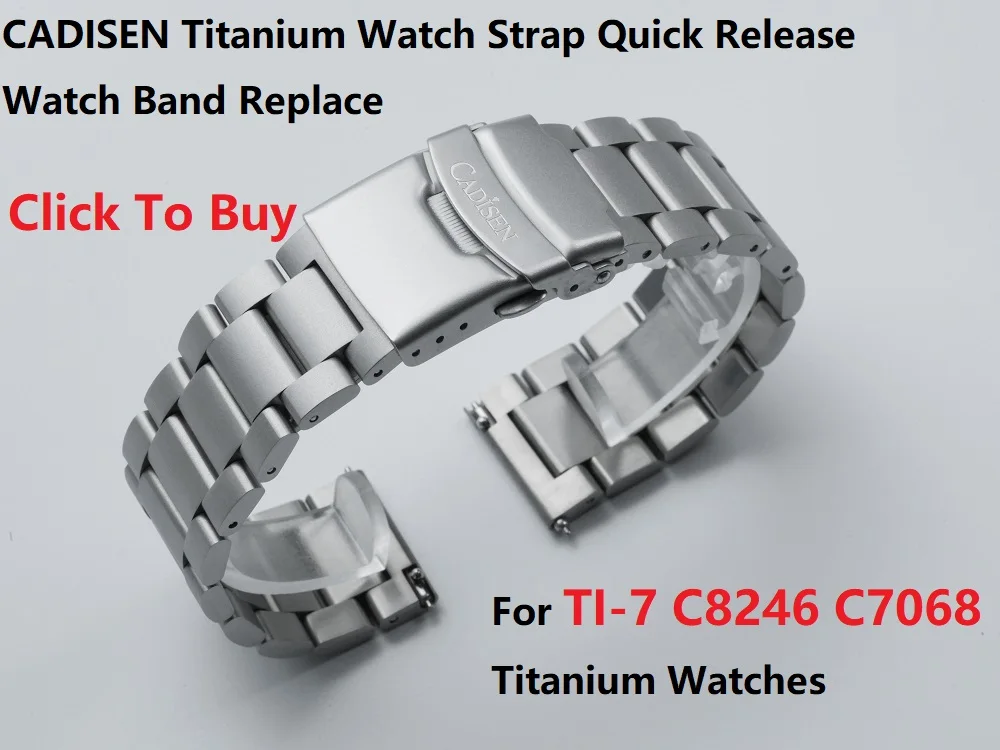 CADISEN TI-7 2026 NEW Autodyne Titanium Steel Automatic Mechanical Canvas Wristwatch MIYOTA 8215 Luminous Waterproof Man Watches
