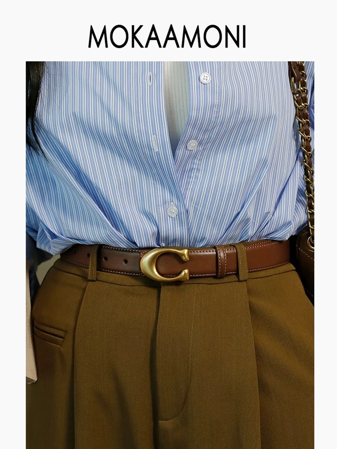 Luxury Belt for women with Adjustable C Buckle Design, for Jeans & Dresses, Y2K Style Soft Comfortable Waist Belt