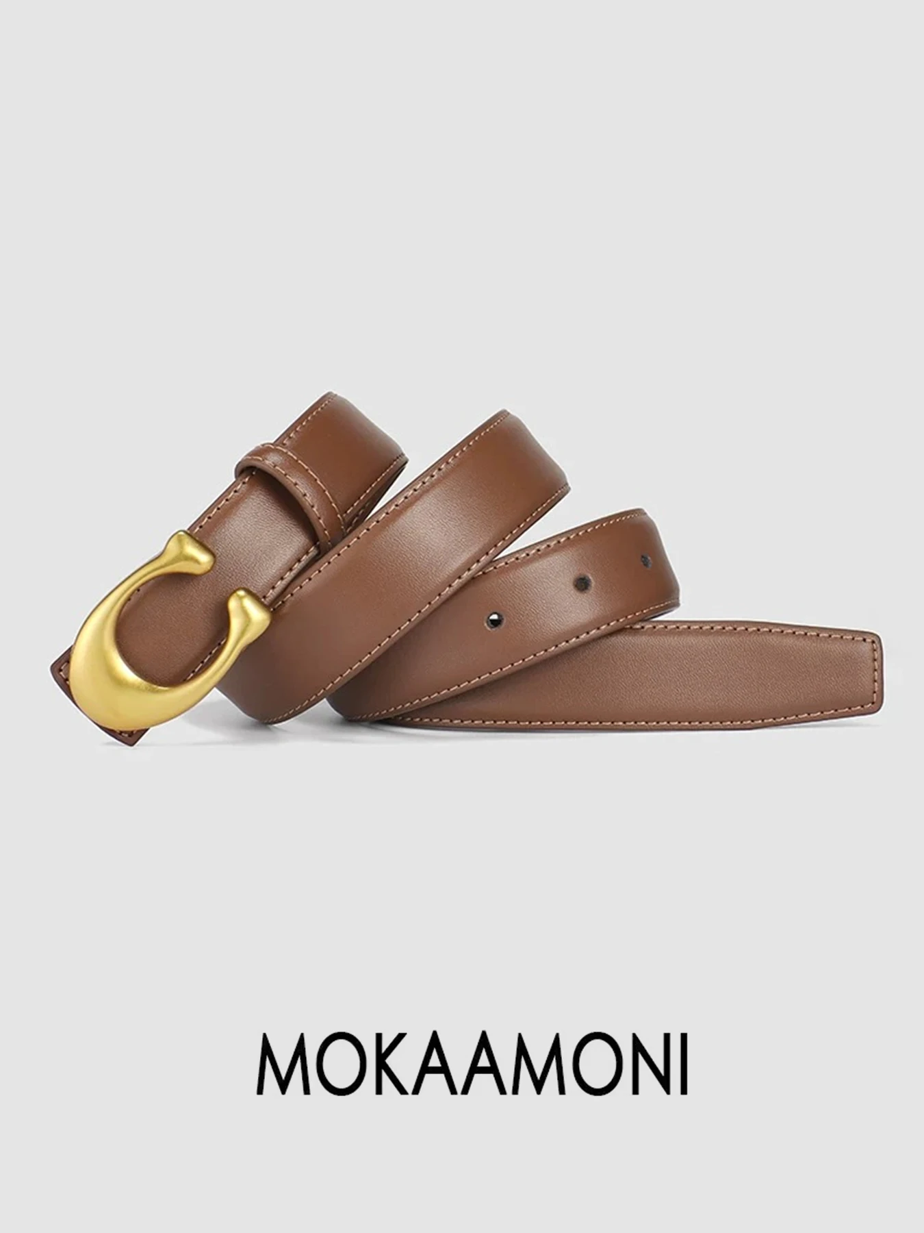 Luxury Belt for women with Adjustable C Buckle Design, for Jeans & Dresses, Y2K Style Soft Comfortable Waist Belt