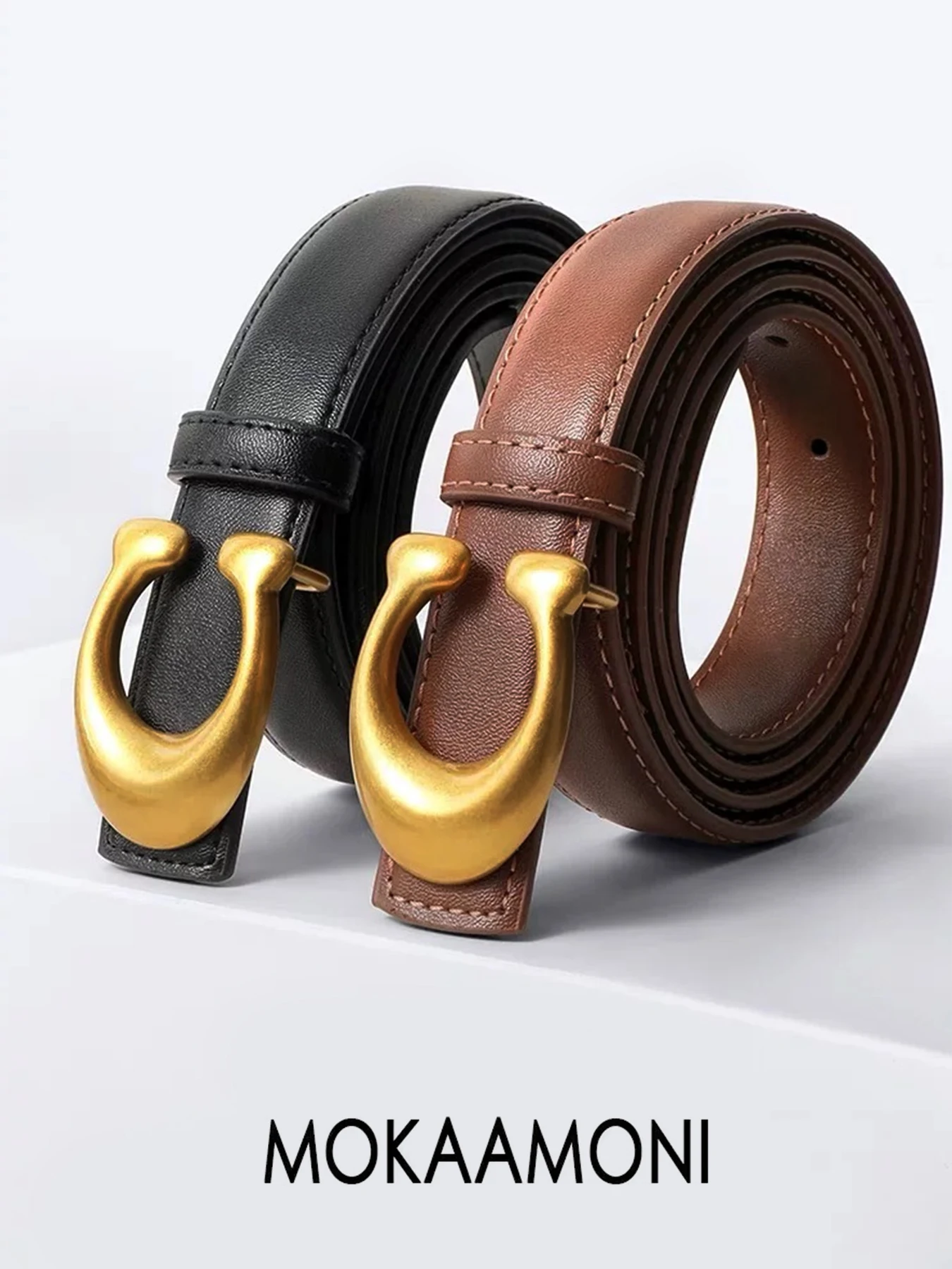 Luxury Belt for women with Adjustable C Buckle Design, for Jeans & Dresses, Y2K Style Soft Comfortable Waist Belt