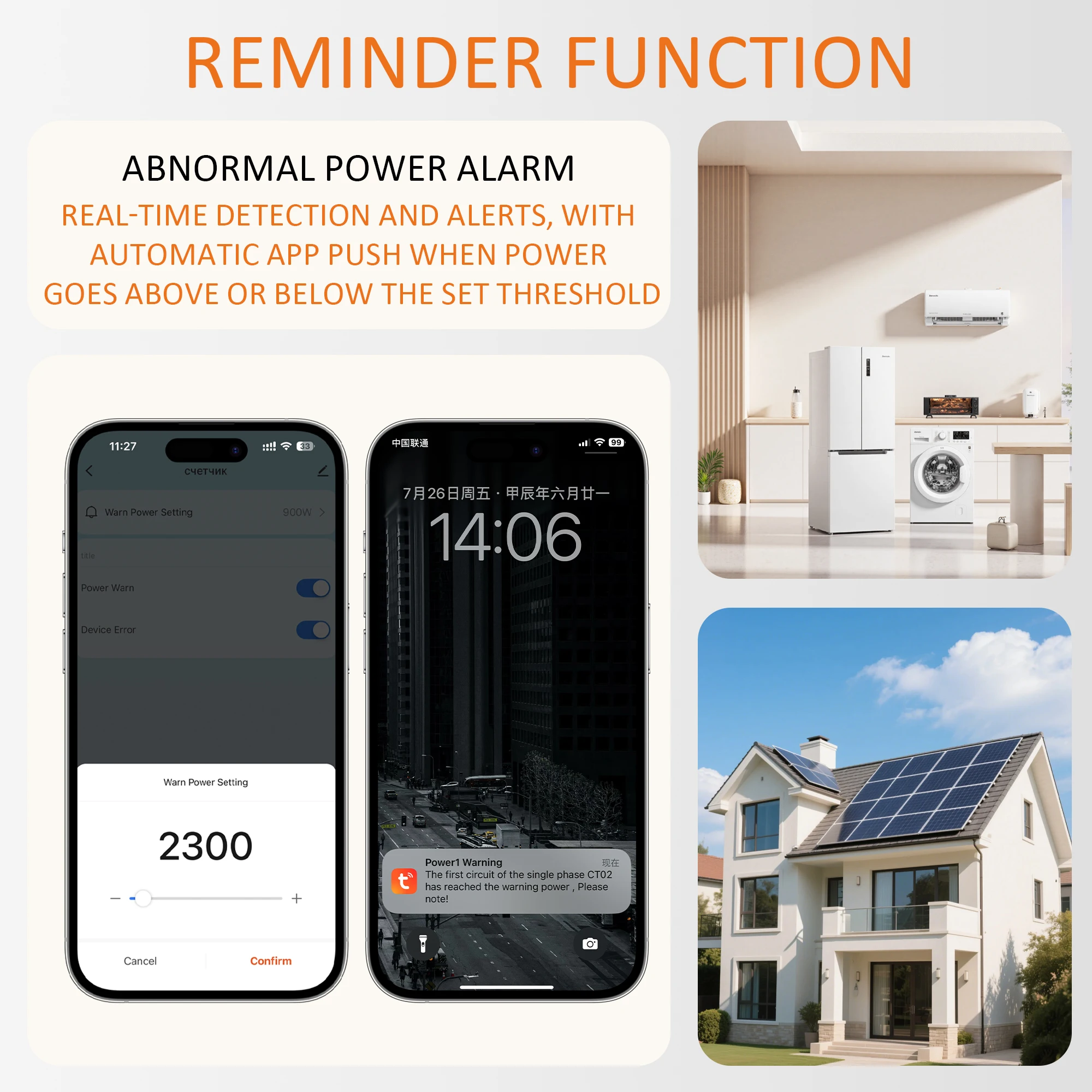 Tuya WiFi Smart Energy Meter AC100-240V 1/2CT Clamp App Control 80A Power Monitor Electricity Statistics