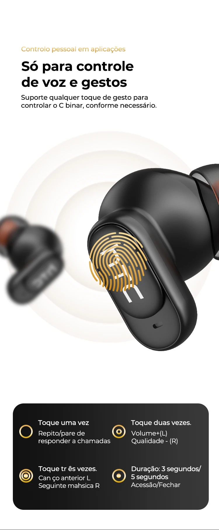 HTC NE79 Bluetooth Earphones Sports Gaming Long Battery Comfort Wireless Headphones Premium Sound Quality Soft In-ear Earbuds