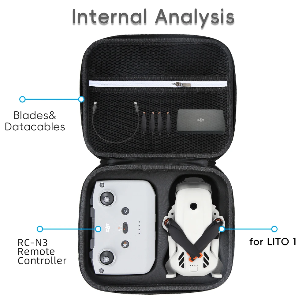 Bag for DJI LITO 1 X1 Storage Bag RC 2/RC N3 Controller Protection Case Travel Portable Carrying Case Accessories 