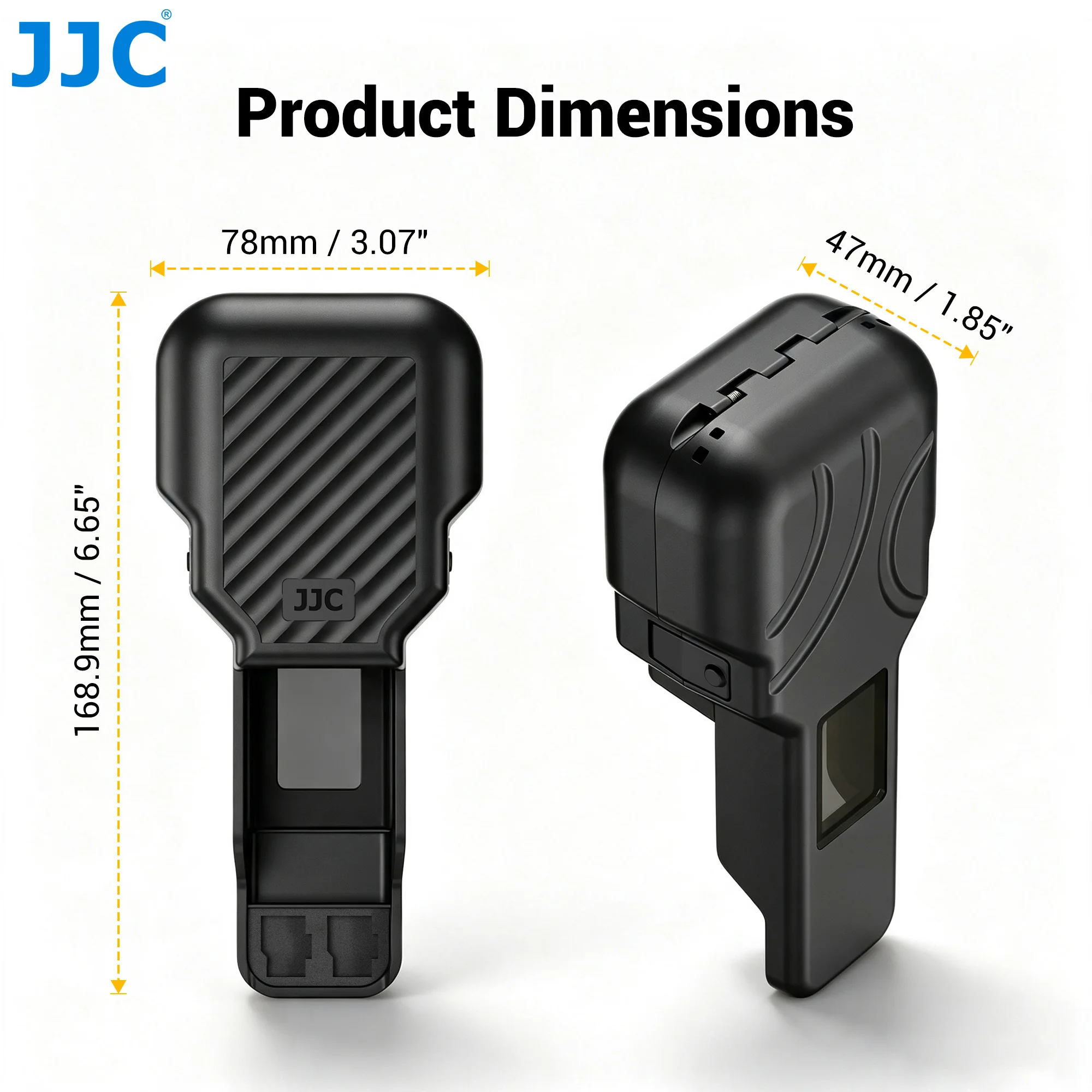 JJC PC-OP4PSE For DJI Osmo Pocket 4P Portable ABS Semi Protective Bag Accessories Can Store 2 Micro SD Cards and 2 Filters