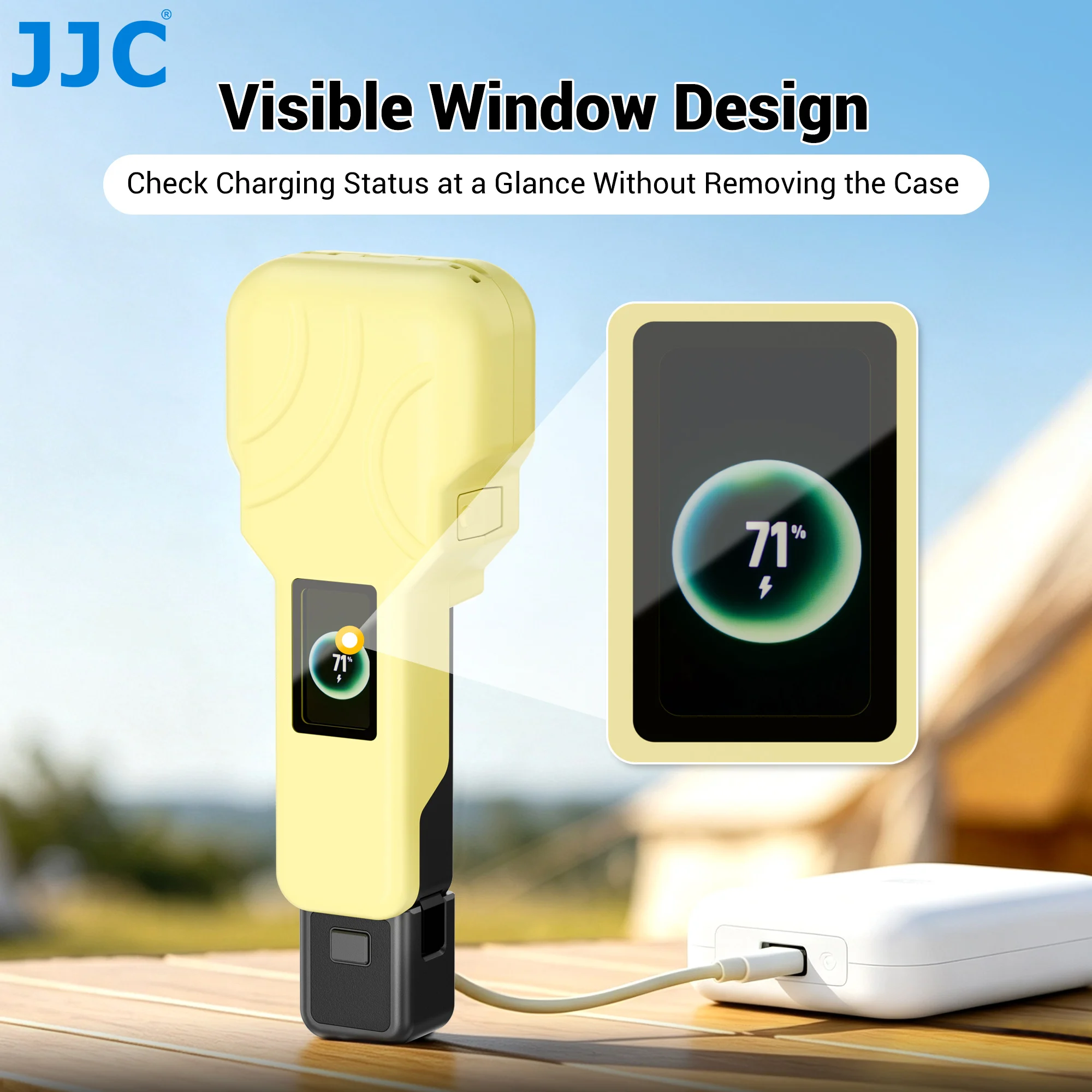 JJC PC-OP4PSE For DJI Osmo Pocket 4P Portable ABS Semi Protective Bag Accessories Can Store 2 Micro SD Cards and 2 Filters