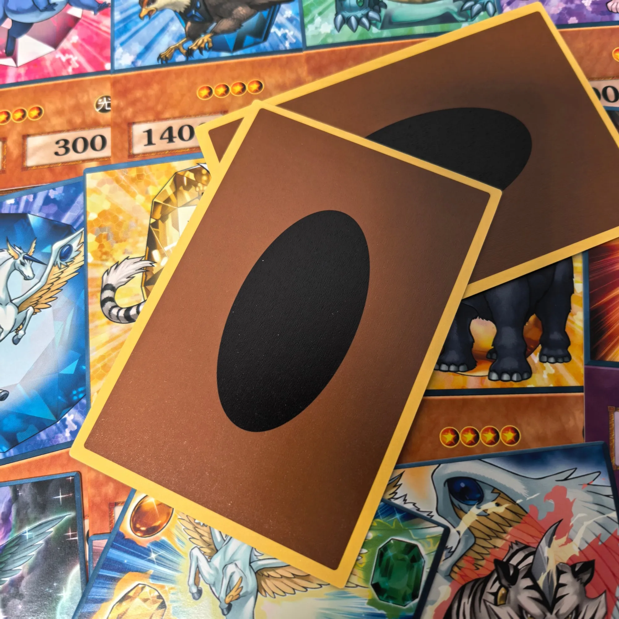 100pcs Yu Gi Oh Anime Style Cards Blue Eyes Dark Magician KAIBA RAFAEL Orichalcos Yugioh DM Classic Proxy DIY Card Kids Gift