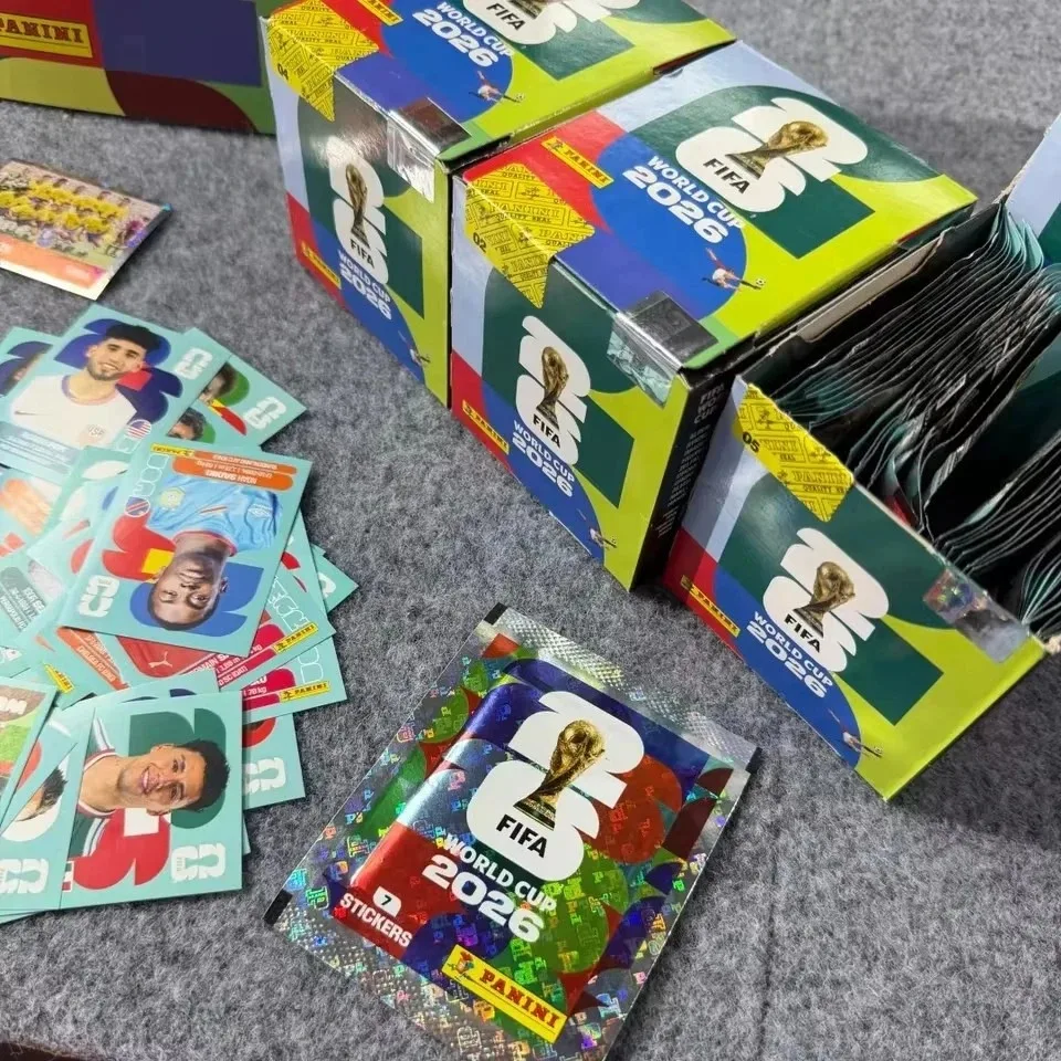 New 1 Box Genuine Panini Official FIFA World Cup Soccer Card Sticker Pack&Limited Edition Collection Soccer Memorabilia Set