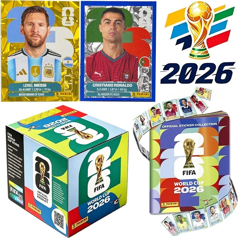 New 1 Box Genuine Panini Official FIFA World Cup Soccer Card Sticker Pack&Limited Edition Collection Soccer Memorabilia Set