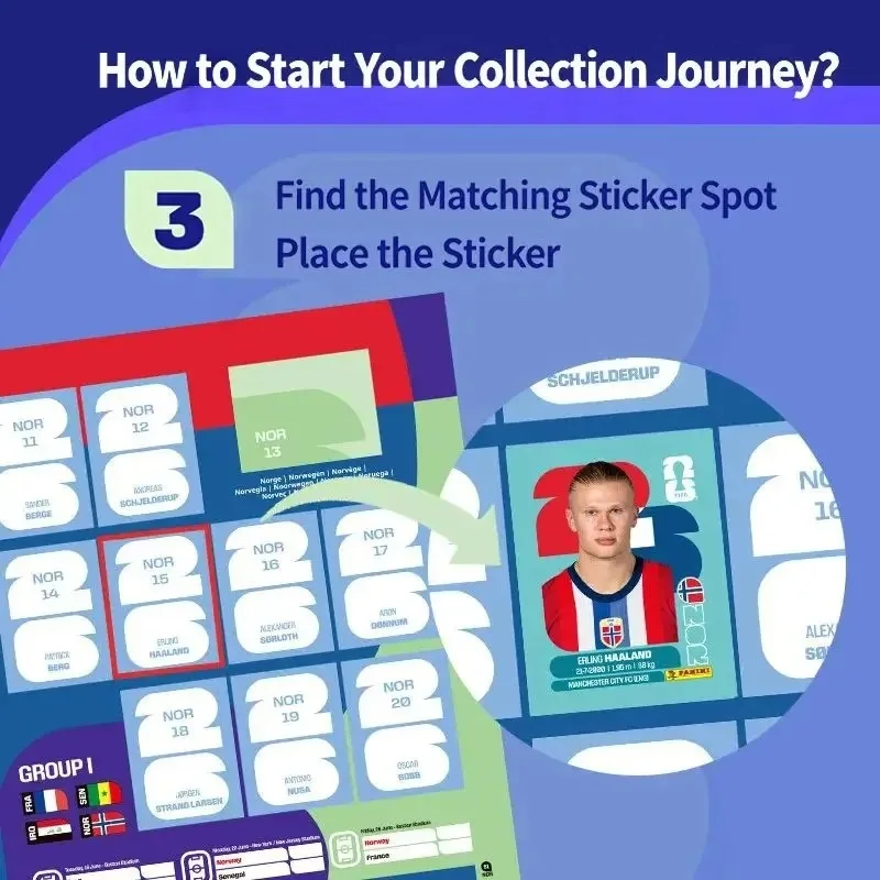 New 1 Box Genuine Panini Official FIFA World Cup Soccer Card Sticker Pack&Limited Edition Collection Soccer Memorabilia Set