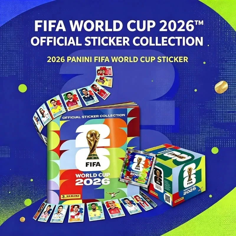 New 1 Box Genuine Panini Official FIFA World Cup Soccer Card Sticker Pack&Limited Edition Collection Soccer Memorabilia Set
