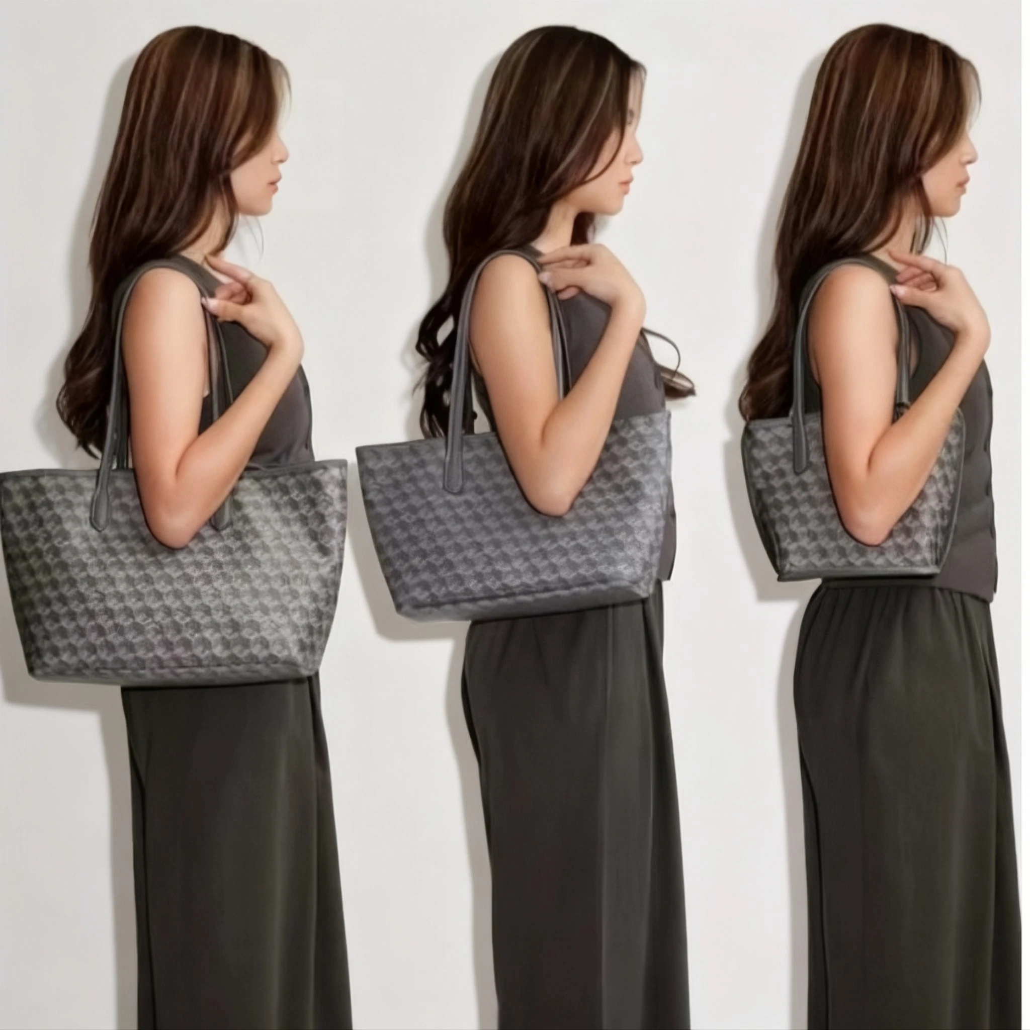 Geometric Print Tote Bag Women's Handbag Large Capacity Shoulder Bags