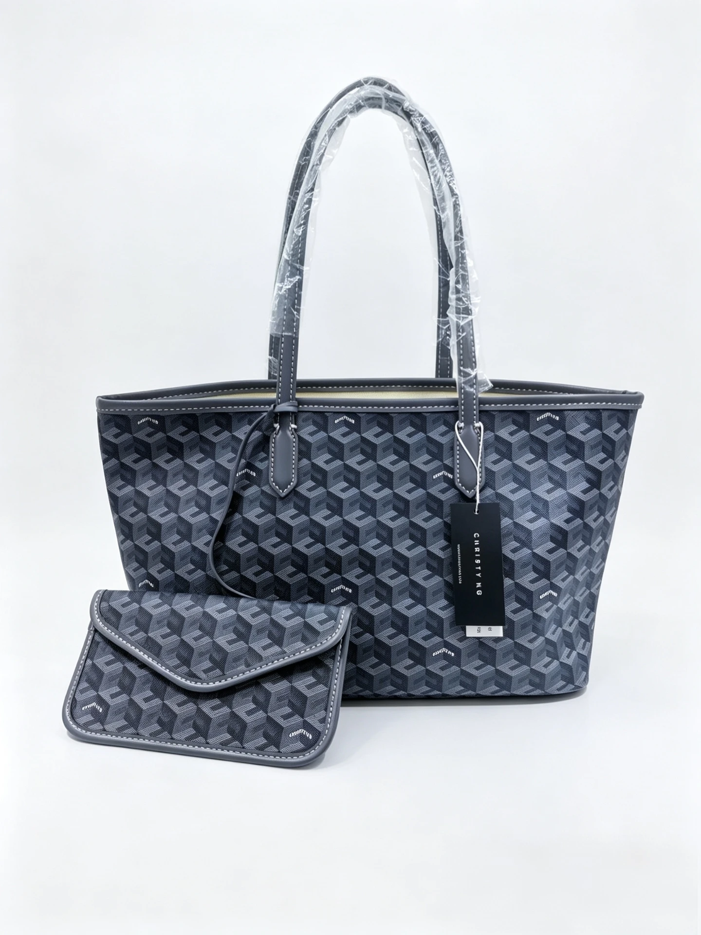 Geometric Print Tote Bag Women's Handbag Large Capacity Shoulder Bags