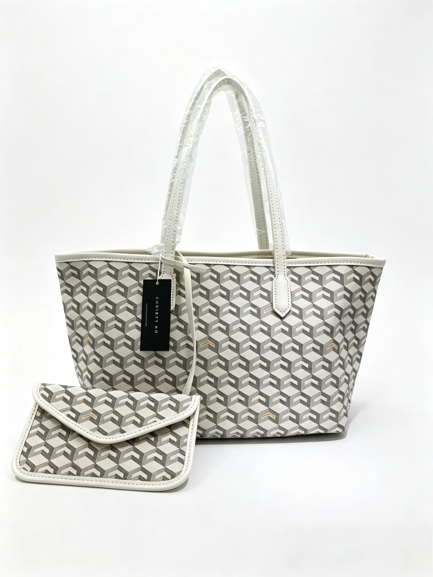 Geometric Print Tote Bag Women's Handbag Large Capacity Shoulder Bags