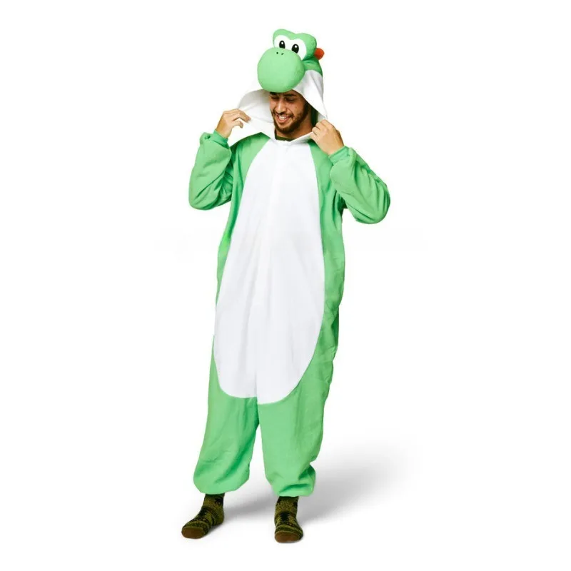Yoshi Adult Onesie Pajamas Kawaii Cute Cartoon Anime Character Cosplay Sleepwear Jumpsuit Anime Peripheral Loungewear