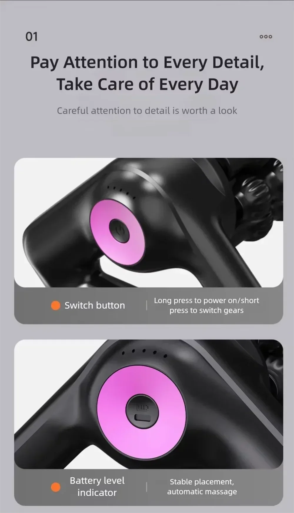2026 New Portable Body Deep Muscle Relaxation Massager Shaft Cordless Electric Massage Roller Automatic Yoga Column Roller