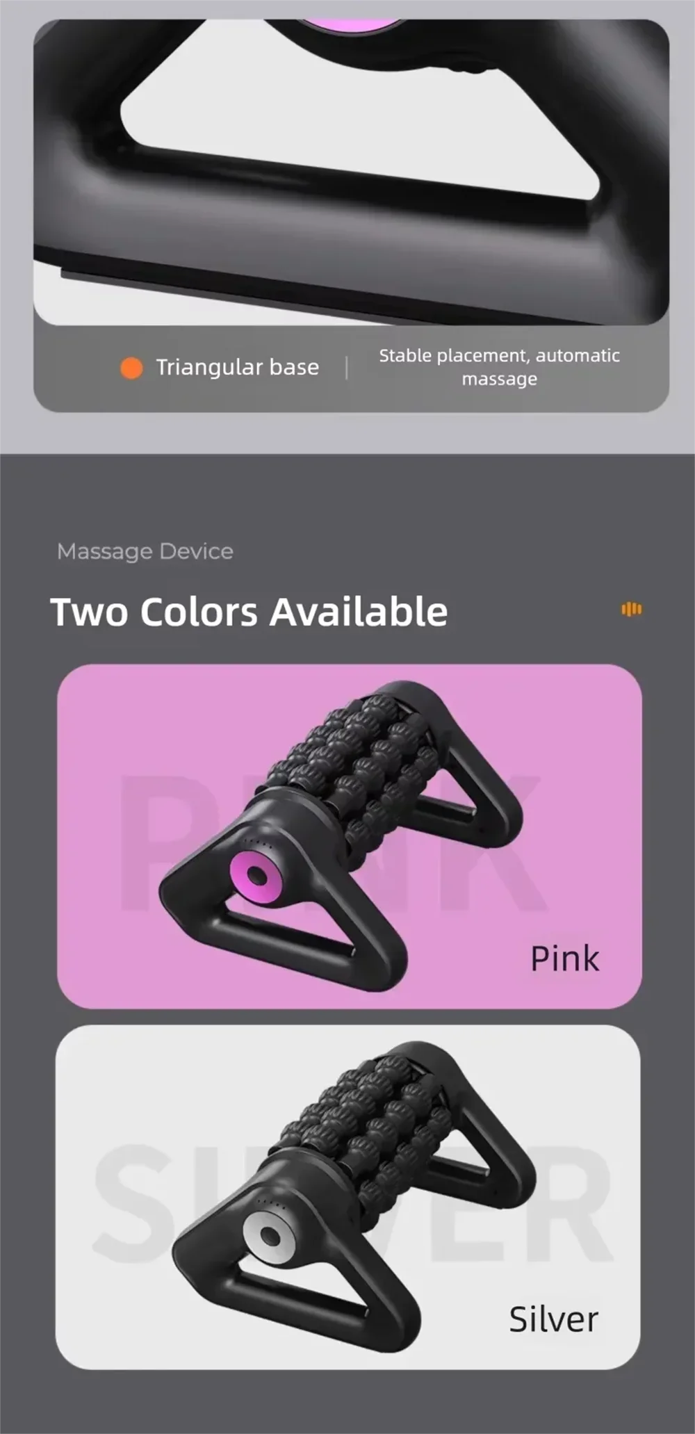 2026 New Portable Body Deep Muscle Relaxation Massager Shaft Cordless Electric Massage Roller Automatic Yoga Column Roller
