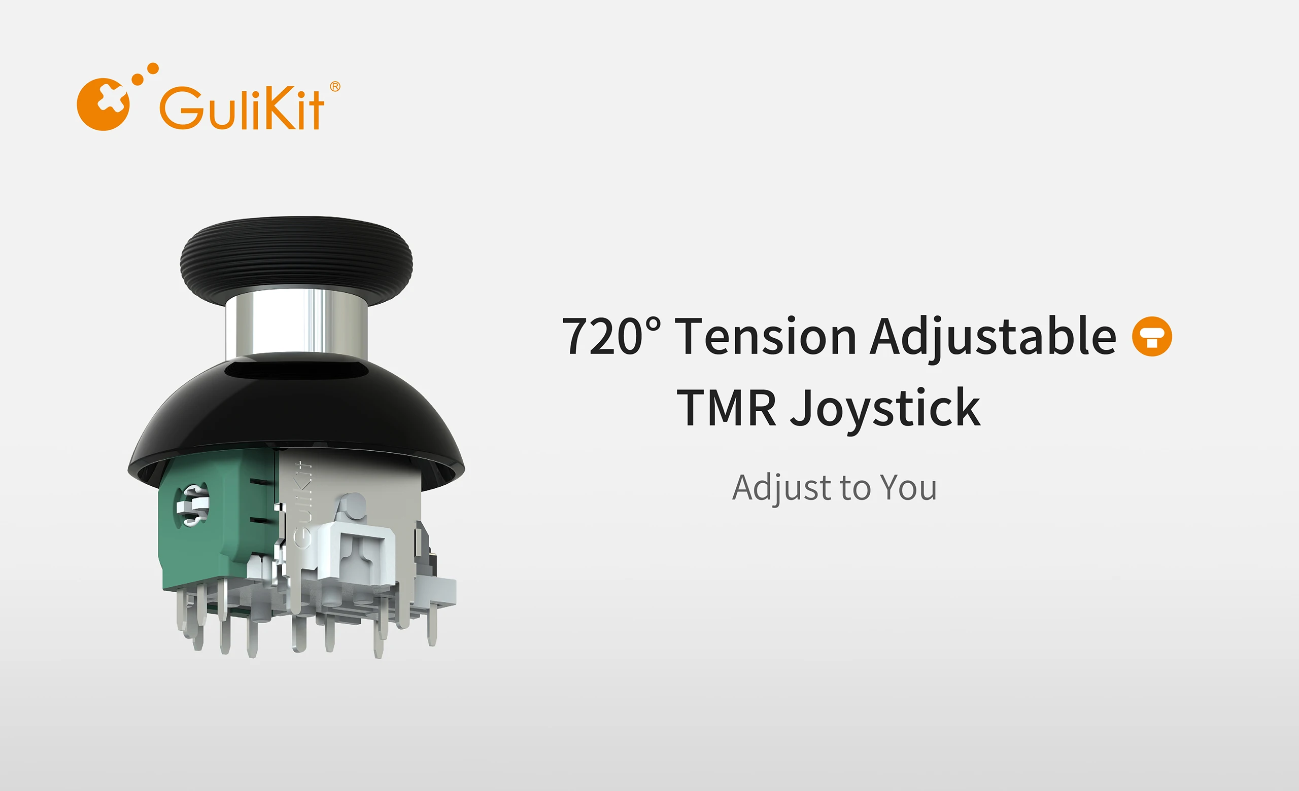 GuliKit NS55 720° Tension Adjustable TMR Joystick,Game Accessories for PS4 PS5 Edge Gamepad,Switch Pro,Xbox Series Controller