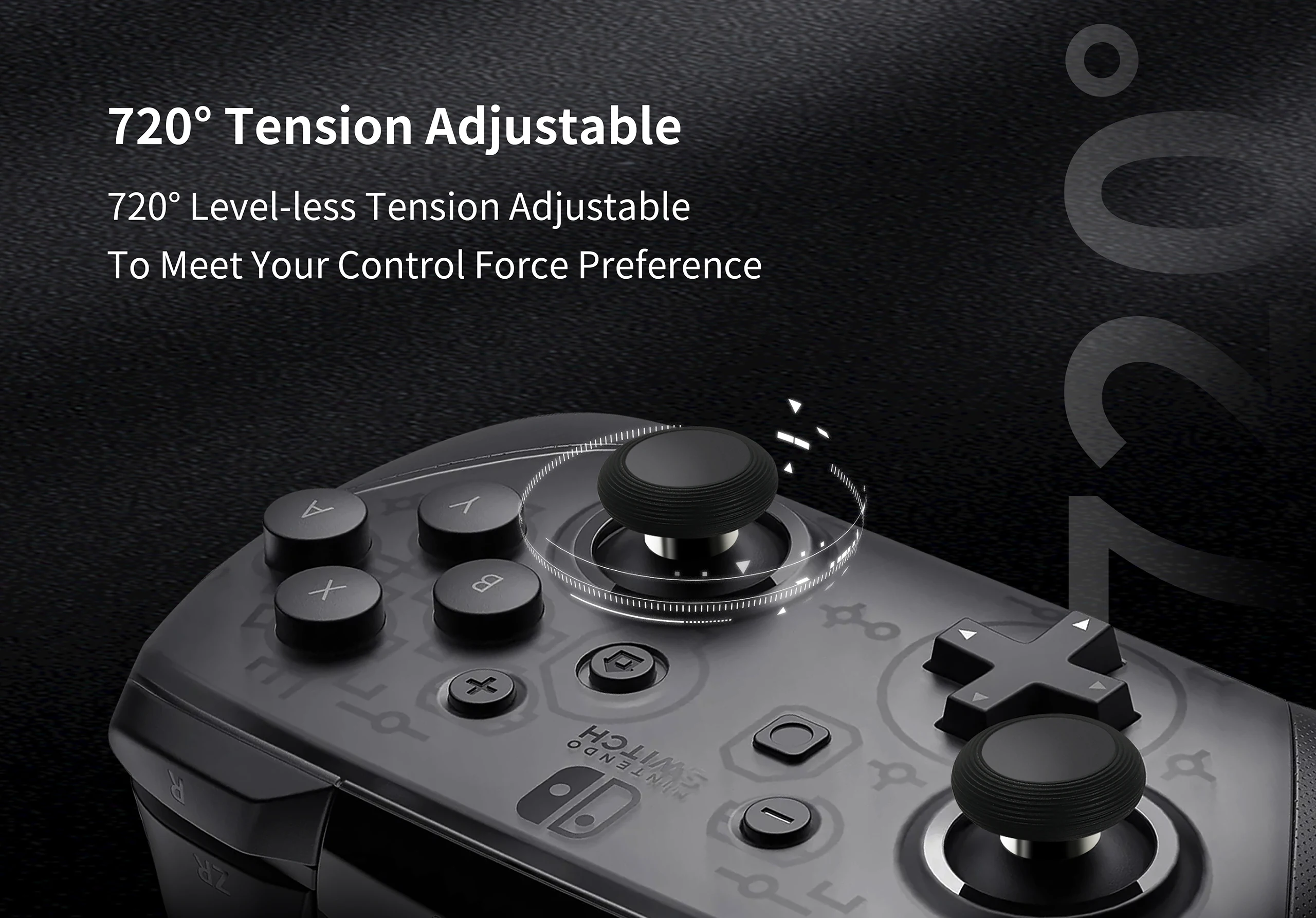 GuliKit NS55 720° Tension Adjustable TMR Joystick,Game Accessories for PS4 PS5 Edge Gamepad,Switch Pro,Xbox Series Controller