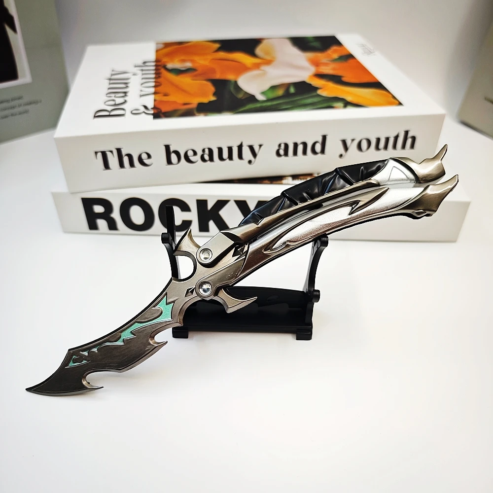 22cm Valorant Reaver 3.0 Butterfly Knife Metal Folding Model – Gaming Fan Training Toy, Craft Collectible, and Display Piece