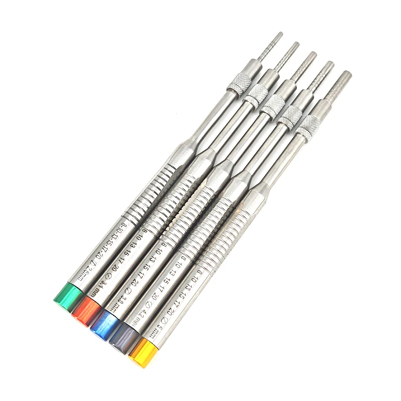 5PCS/set Dentistry Maxillary Sinus Lifting Osteotomes Concave Tip Angled Osteotomes Dental Elevator Tools Implant Bone Extruder