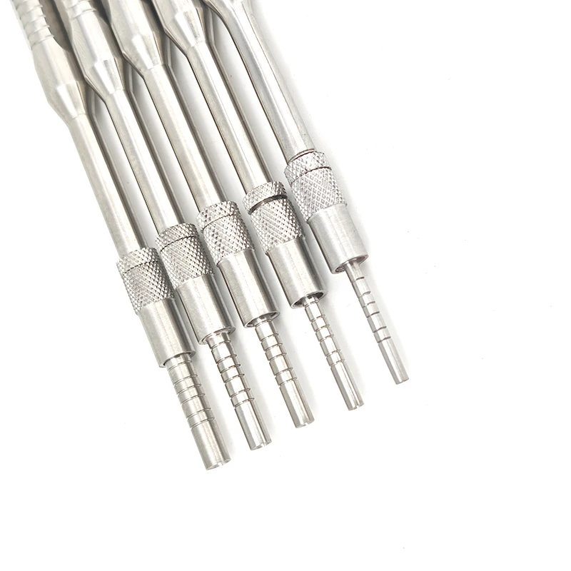 5PCS/set Dentistry Maxillary Sinus Lifting Osteotomes Concave Tip Angled Osteotomes Dental Elevator Tools Implant Bone Extruder