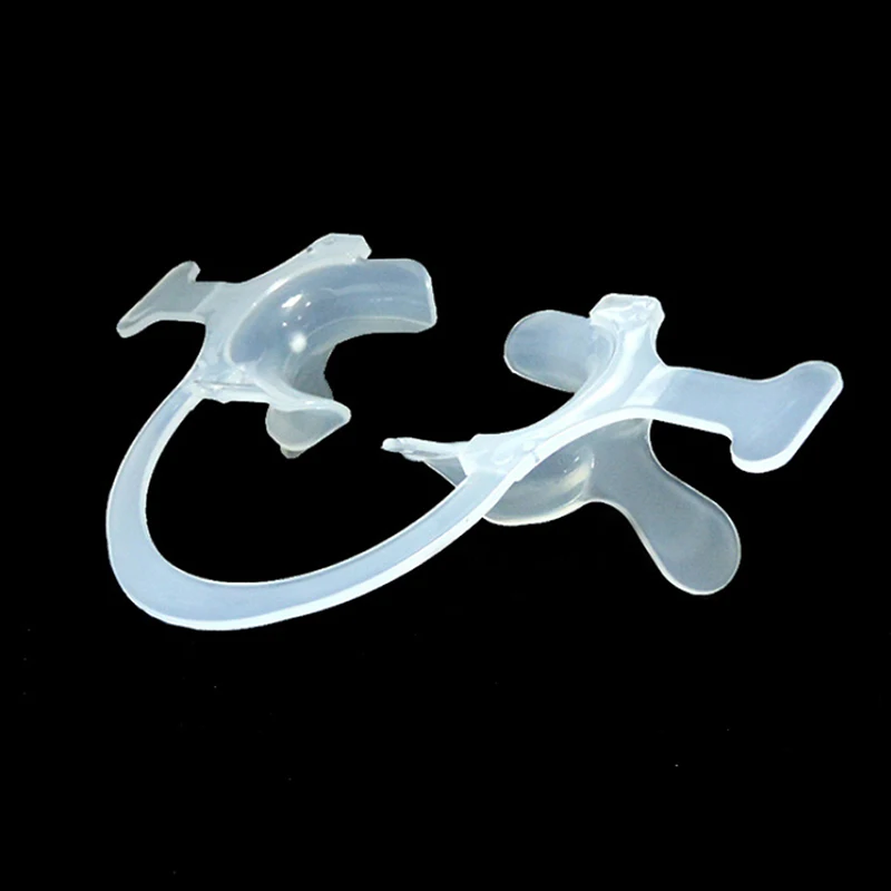 1PCS Dental Material Orthodontic C Type Transparent Tooth Intraoral Lip Cheek Retractor Mouth Opener with Handle High Quality