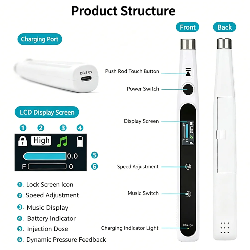 AG Dental Oral Anesthesia Injector Professional Painless Local Anesthesia Device With LCD Display Dentistry Instruments