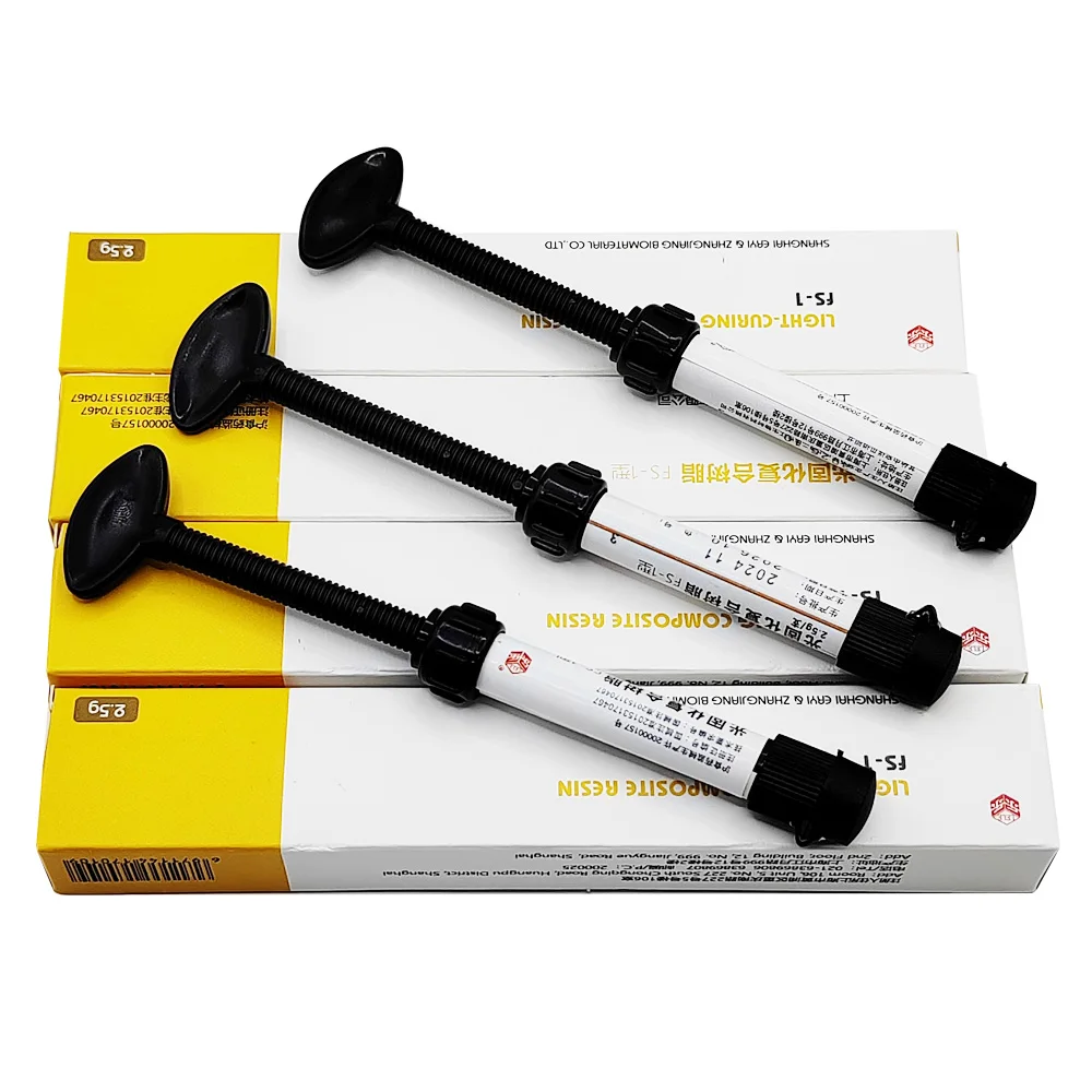 Dental Restoration Syringe Universal Color Shade Dentistry Enamel Material Aesthetics Composite Resin Compressive Strength A1 A2