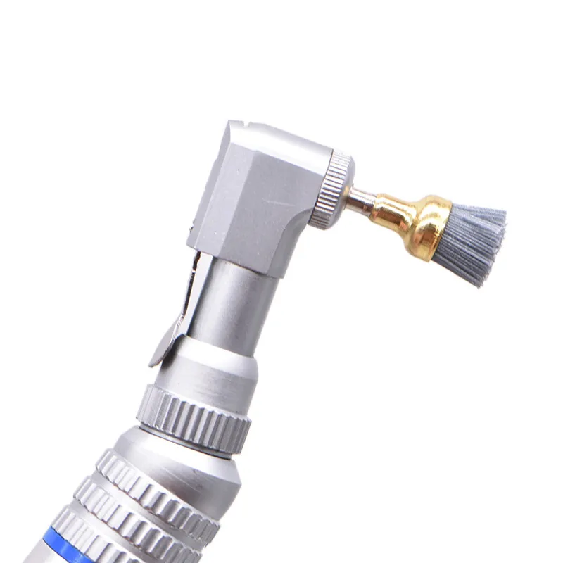 10Pcs Dental Polishing Brush Silicon Carbide Material Latch Flat Bowl Teeth Polisher Prophy Brushes for Contra Angle Handpiece