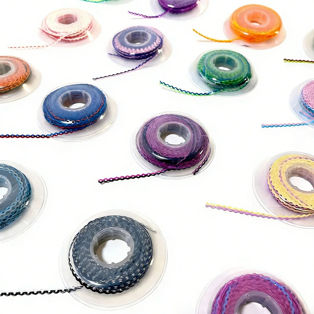 AG 4.5m=15Feet Dental Orthodontic Power Chain Two Colored Elastic Ultra Powerchain Rubber Bands Leagues Long/Short/Continuous