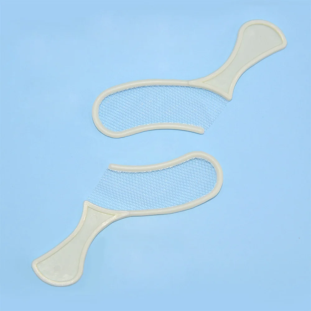 AG 50pcs/100pcs Disposable Dental Bite Impression Trays Kits Teeth Impression Tray with Plastic Rigid Frame and Non-Tear Mesh