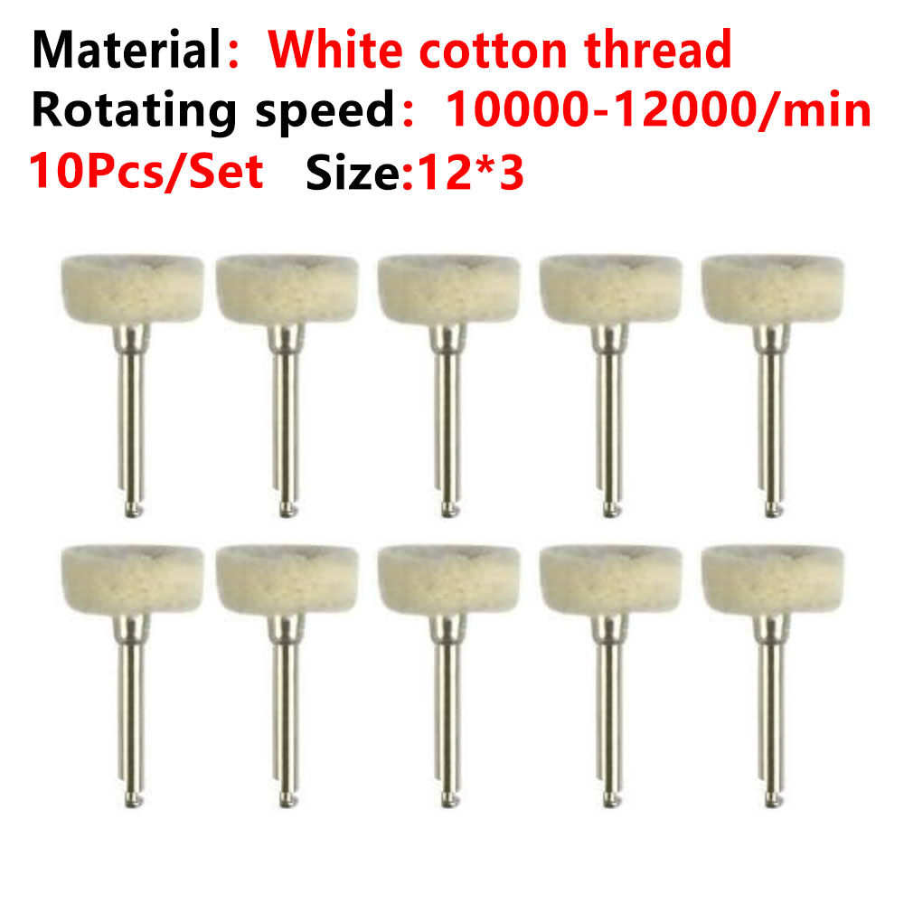 10pcs/Lot Dental Silicone Grinding Heads Teeth Polisher Polishing Brushes for Low-speed Machine Silicon carbide Dental Materials