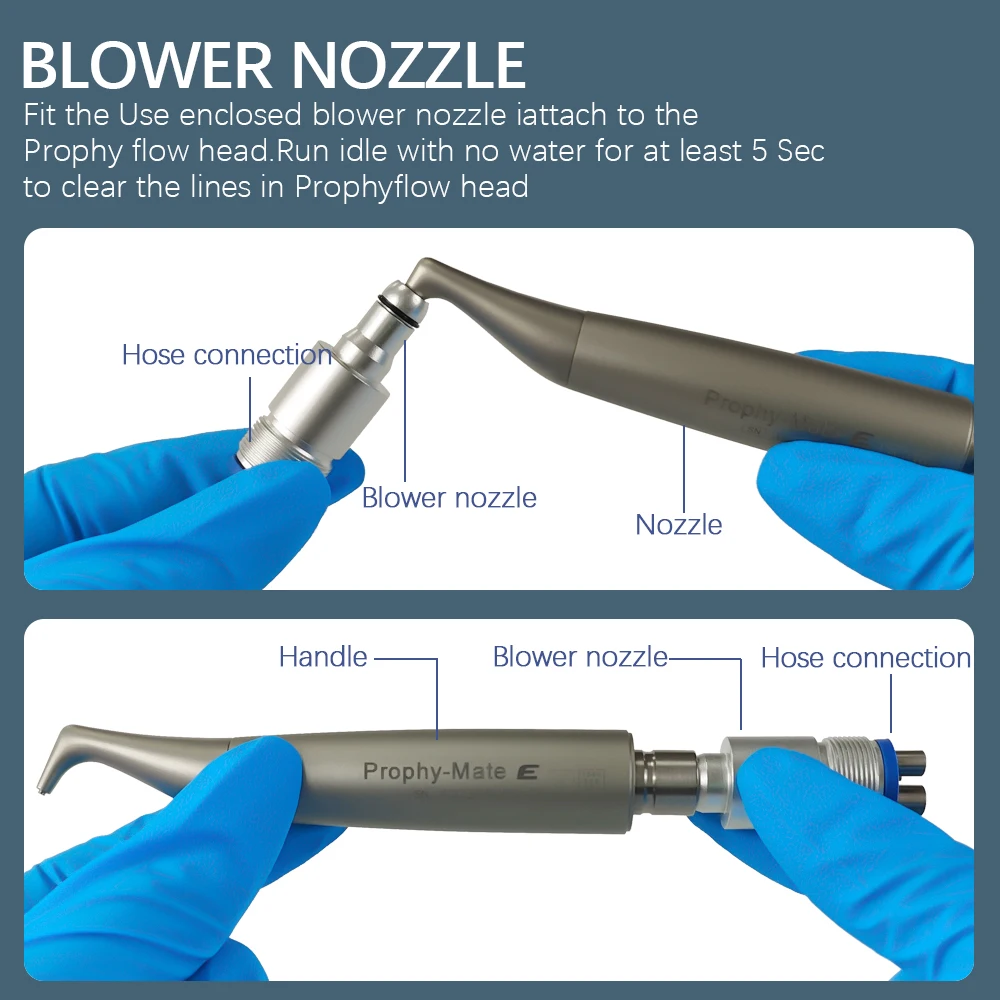 AG Dental Prophy-Mate Oral Hygiene Polisher Air Flow Polishing Gun Air Water Polisher Oral Irrigator Calculus Remover for PTL
