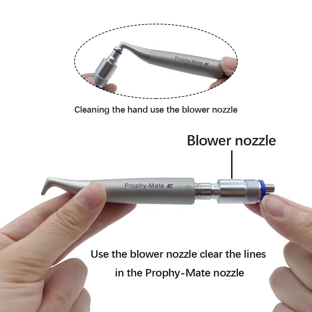 AG Dental Prophy-Mate Oral Hygiene Polisher Air Flow Polishing Gun Air Water Polisher Oral Irrigator Calculus Remover for PTL