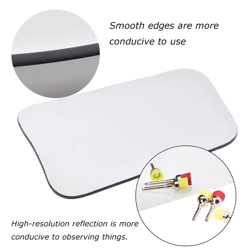 5 Pcs/Set Dental Double Side Mirrors Orthodontic Dental Photography Reflector Glass Coated Titanium Intra Oral Dentist Mirrors