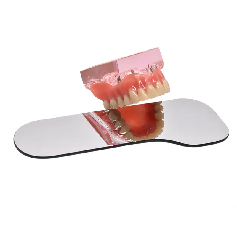 5 Pcs/Set Dental Double Side Mirrors Orthodontic Dental Photography Reflector Glass Coated Titanium Intra Oral Dentist Mirrors