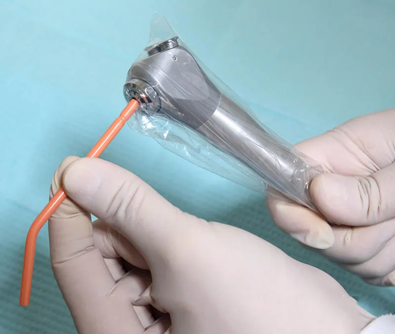 500pcs/box Disposable Syringe Sleeves Dental Three Way Syringes Sleeves Protective Handle Sleeves Dentist Tools Dentist Material