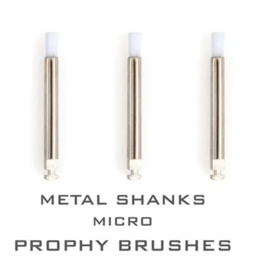 100Pcs Dental Polishing Brush Prophy Brushes Nylon Bristle Rubber Flat Sharp Polisher Oral Cleaning Teeth Whitening