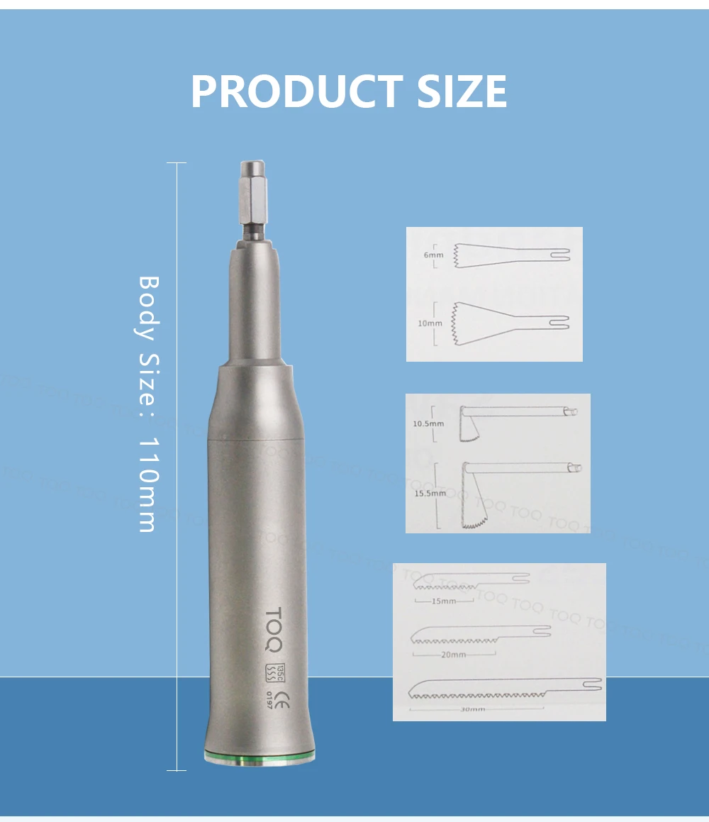 Dental Tool Surgical Oscillating Saw Handpiece Bone Harvesting Oral Surgery Straight