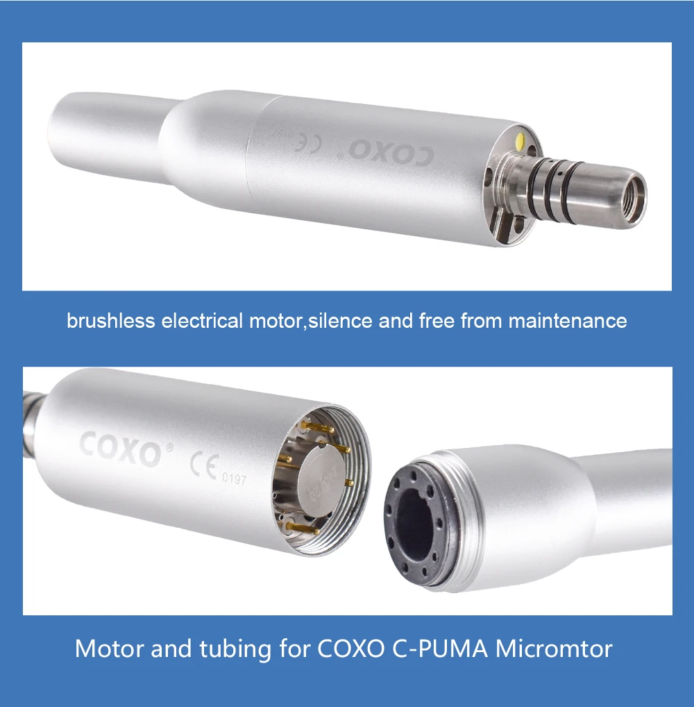 COXO Brand Dental Electric Micro Motor LED Brushless Mini Motor for C-PUMA New Electrical Micromotor Dental Tools