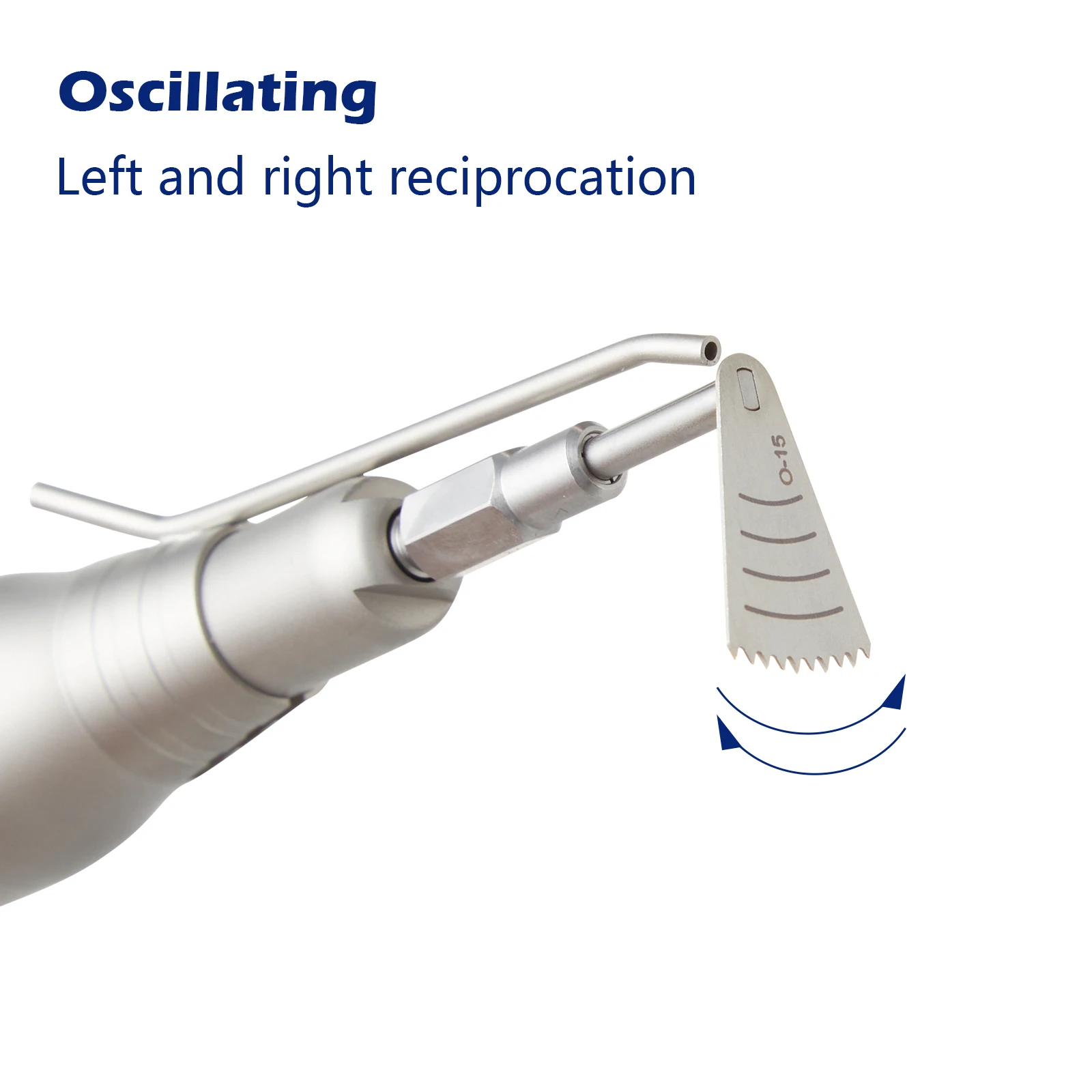 Dental Micro Saw Surgical Handpiece 3.4:1 Reduction Reciprocating 12° Left & Right Reciprocation E-Type