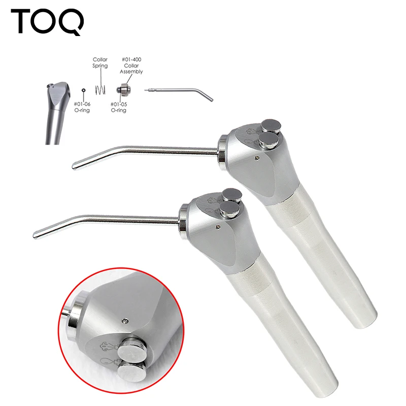 Dental Air Water Spray Triple 3 Way Syringe Handpiece + 2 Nozzles Tips Tubes For Air Triple Syringe Dental Cleaning Equipment