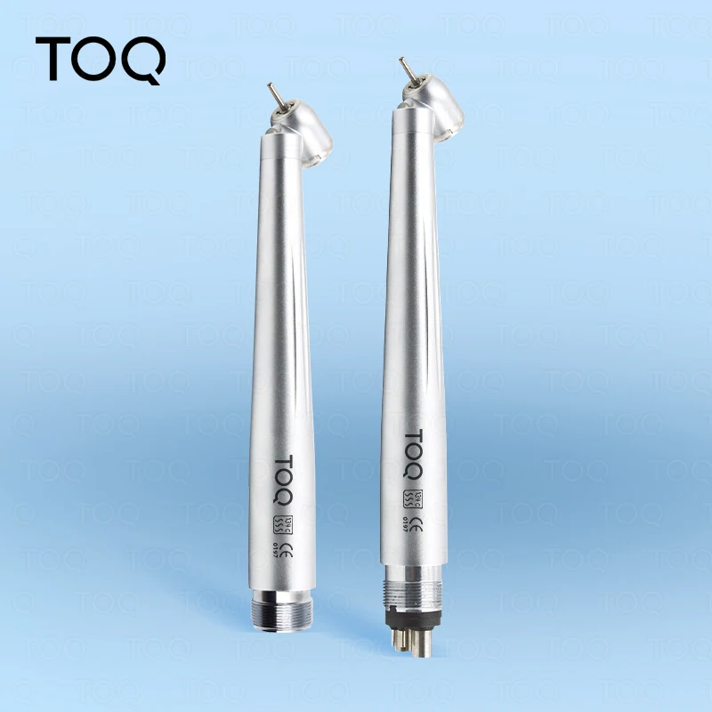 New 45 Degree LED High Speed Handpiece E-generator Integrated Push Button Handpiece Single Water Spray Dentistry Tool