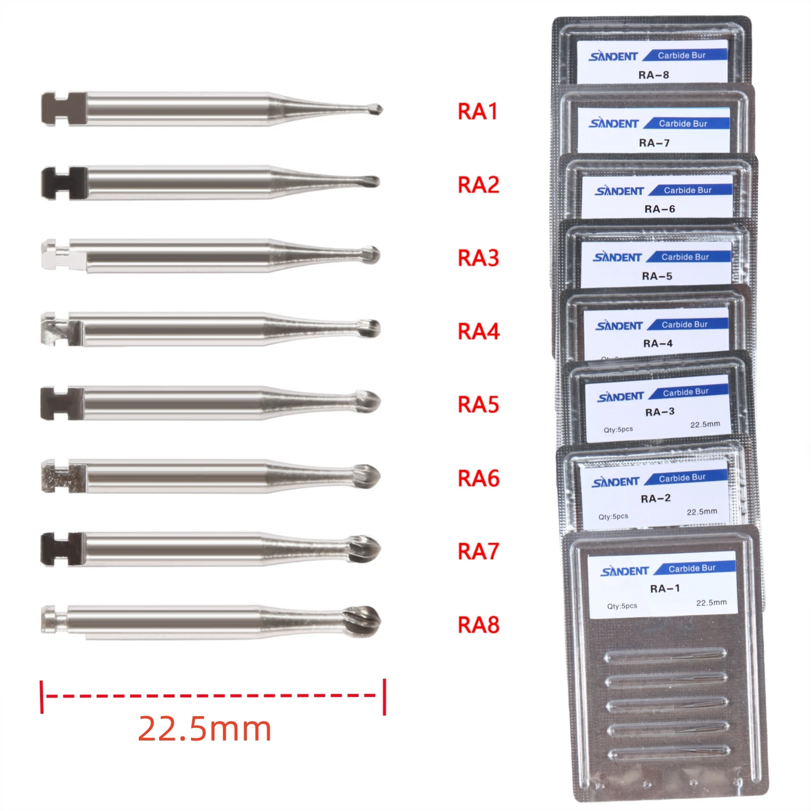 1Pack Dental Tungsten Carbide Steel Burs FG/Endo/FGXL/RA for High/Low Speed Handpiece Tungsten steel Dentist Lab & Clinic Use