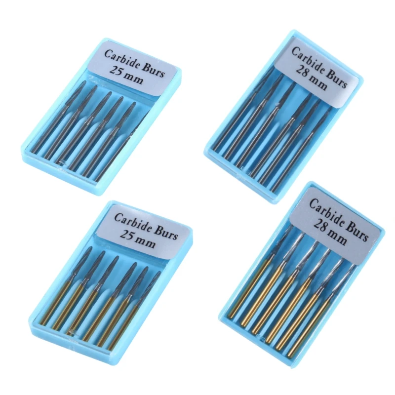 1Pack Dental Tungsten Carbide Steel Burs FG/Endo/FGXL/RA for High/Low Speed Handpiece Tungsten steel Dentist Lab & Clinic Use