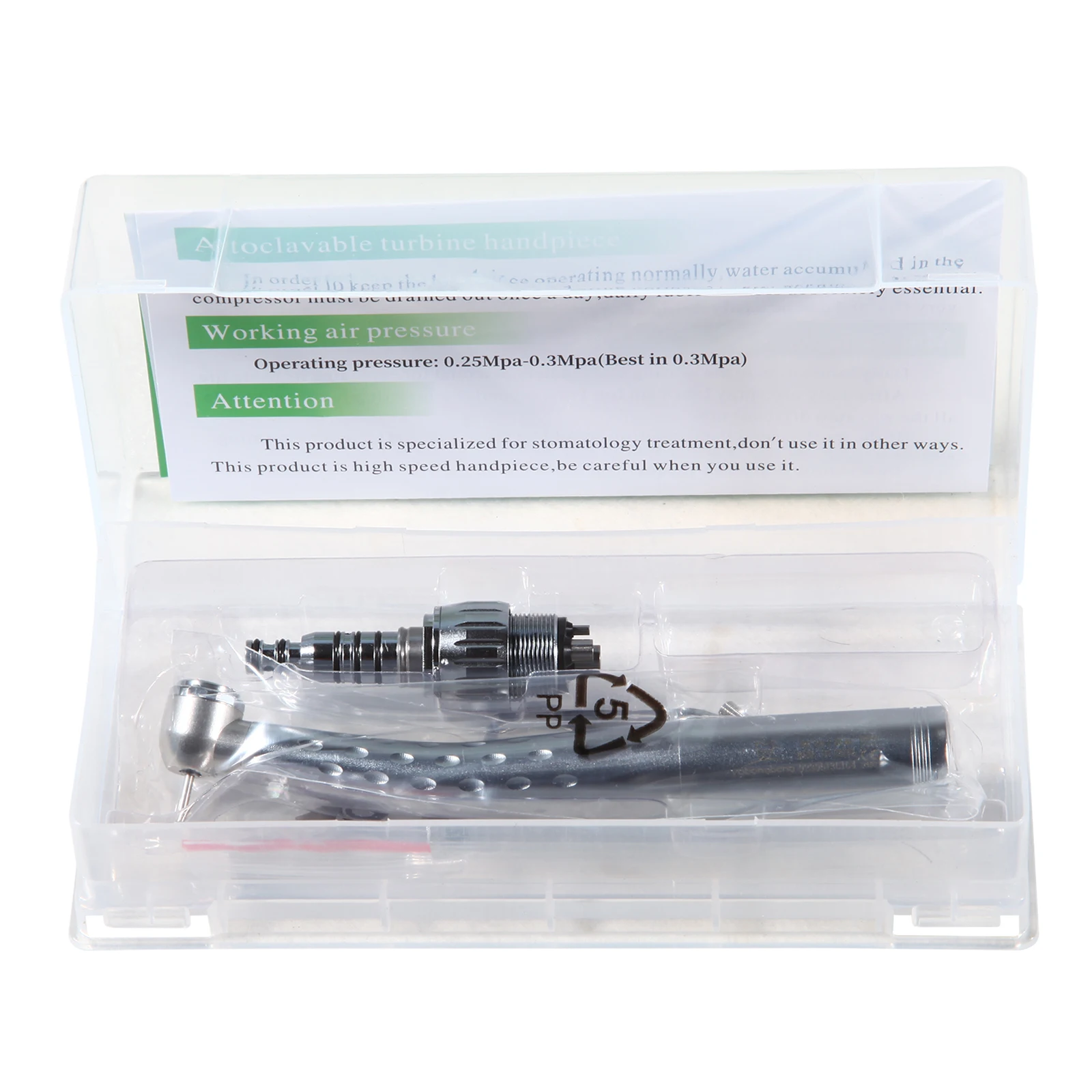 KaVo Style Dental High Speed Handpiece Standard/Big head Single spray Push Button Turbine + 4Hole Quick Coupler Swivel