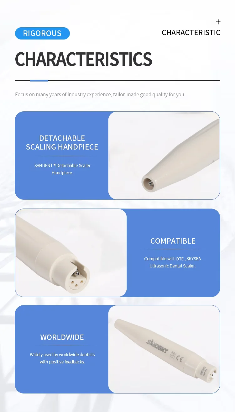 Dental Ultrasonic Scaling Handpiece Scaler Handle Fit for HW-3H EMS/DTE & SATELEC /Woodpack