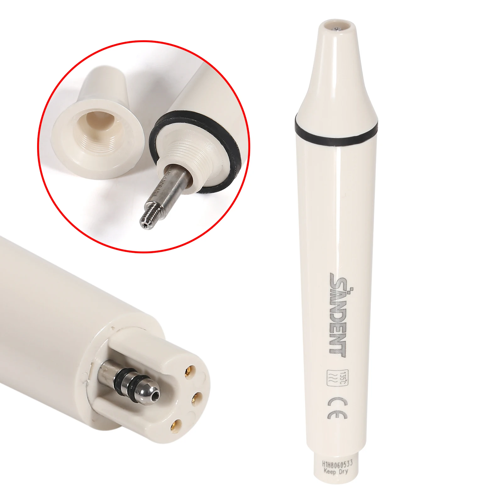 Dental Ultrasonic Scaling Handpiece Scaler Handle Fit for HW-3H EMS/DTE & SATELEC /Woodpack