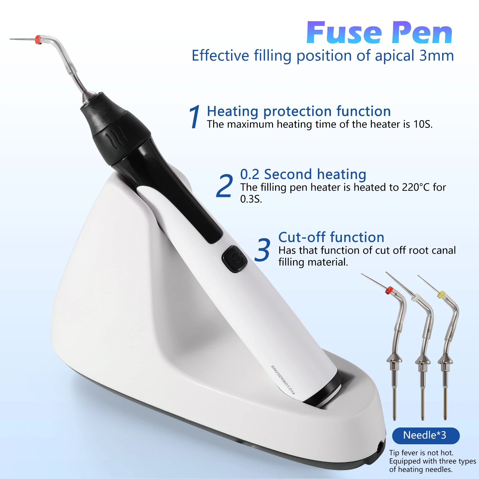Dental LED Endo Motor Treatment/Apex Locator Root Canal Finder/Cordless Root Canal Obturation System Gun & Pen Kit/ NITI Files